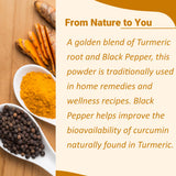 minature Turmeric Powder packaging side view