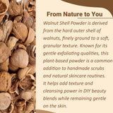 minature Walnut Shell Powder packaging side view