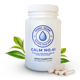 Mind Soak Calm No. 41 magnesium glycinate and L-theanine supplement bottle front view