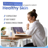 Mind Soak Calm No. 41 supplement bottle with a measuring spoon