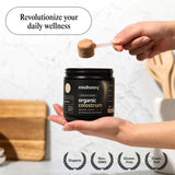 MINDHONEY Organic Colostrum Chocolate Powder back view