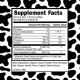 MINDHONEY Organic Colostrum Chocolate Powder on a kitchen counter