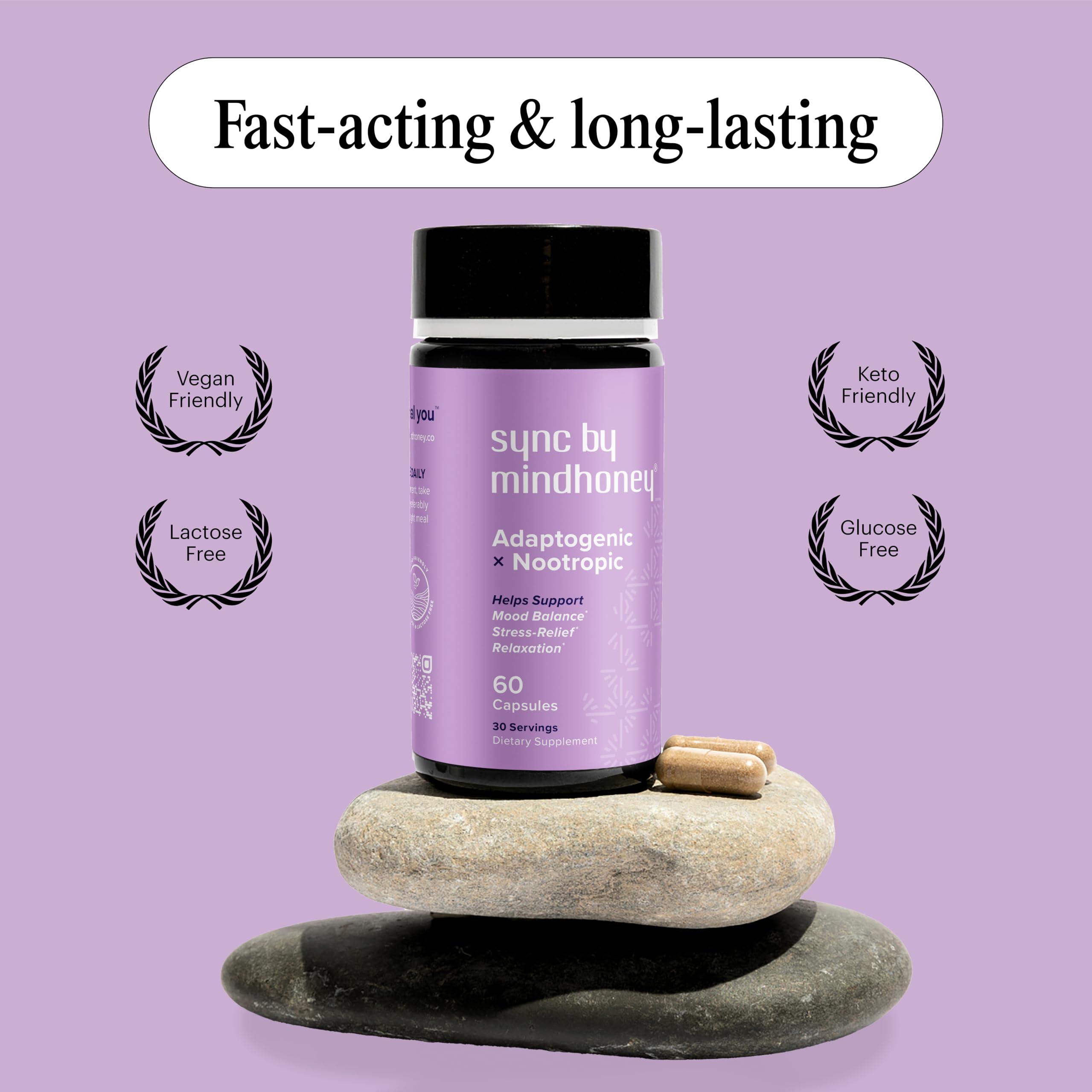 MINDHONEY Sync capsules in a hand