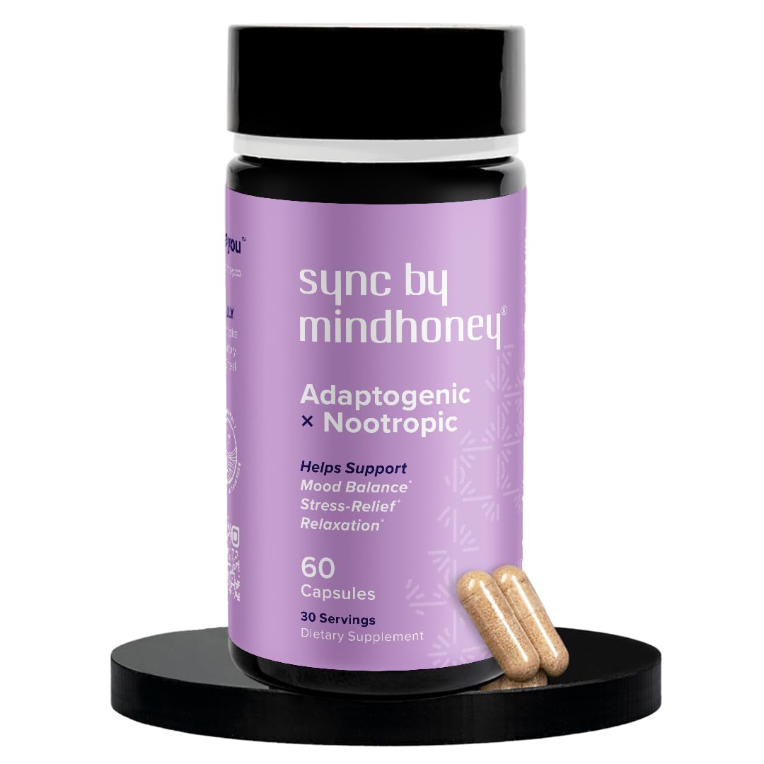MINDHONEY Sync Daily Mood Support Supplement front view