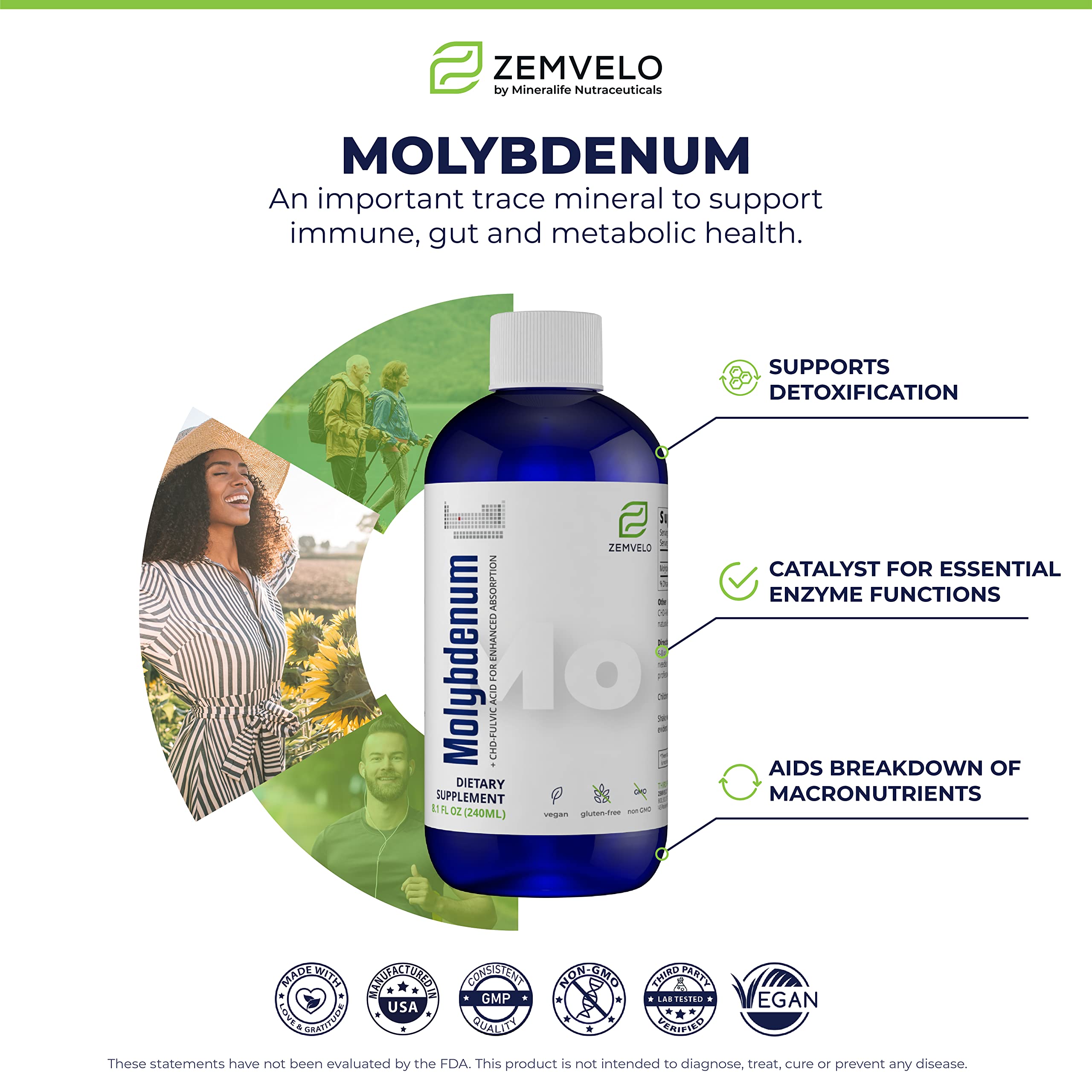Mineralife Liquid Ionic Molybdenum 227g dosage measurement