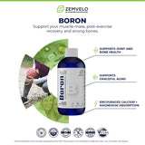 Mineralife Zemvelo Boron Liquid 2000 PPM label close-up