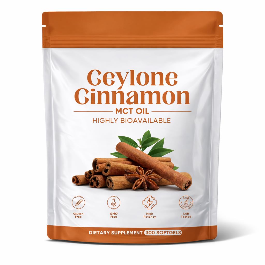 Minnah Ceylon Cinnamon Capsules with MCT Oil Blend front view