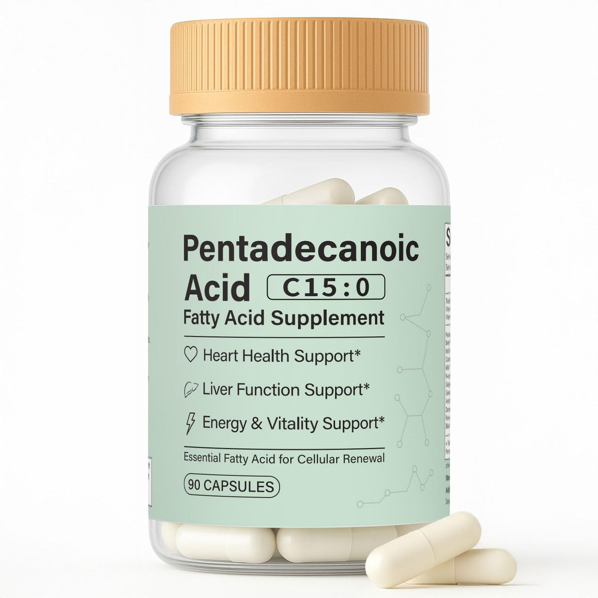minyang C15:0 Plant-Based Essential Fatty Acid Supplement front view