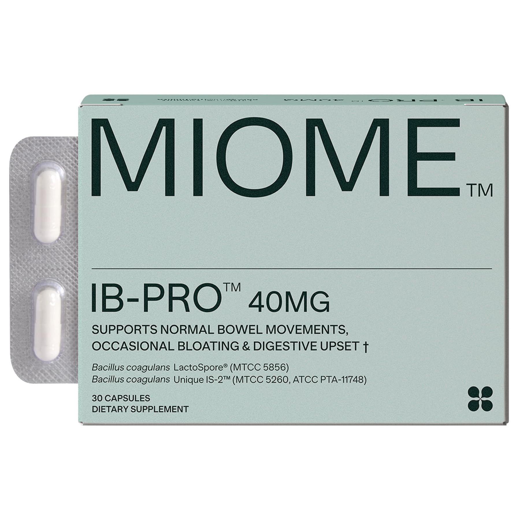 MIOME Probiotic Capsules for Women 30 capsules bottle front view