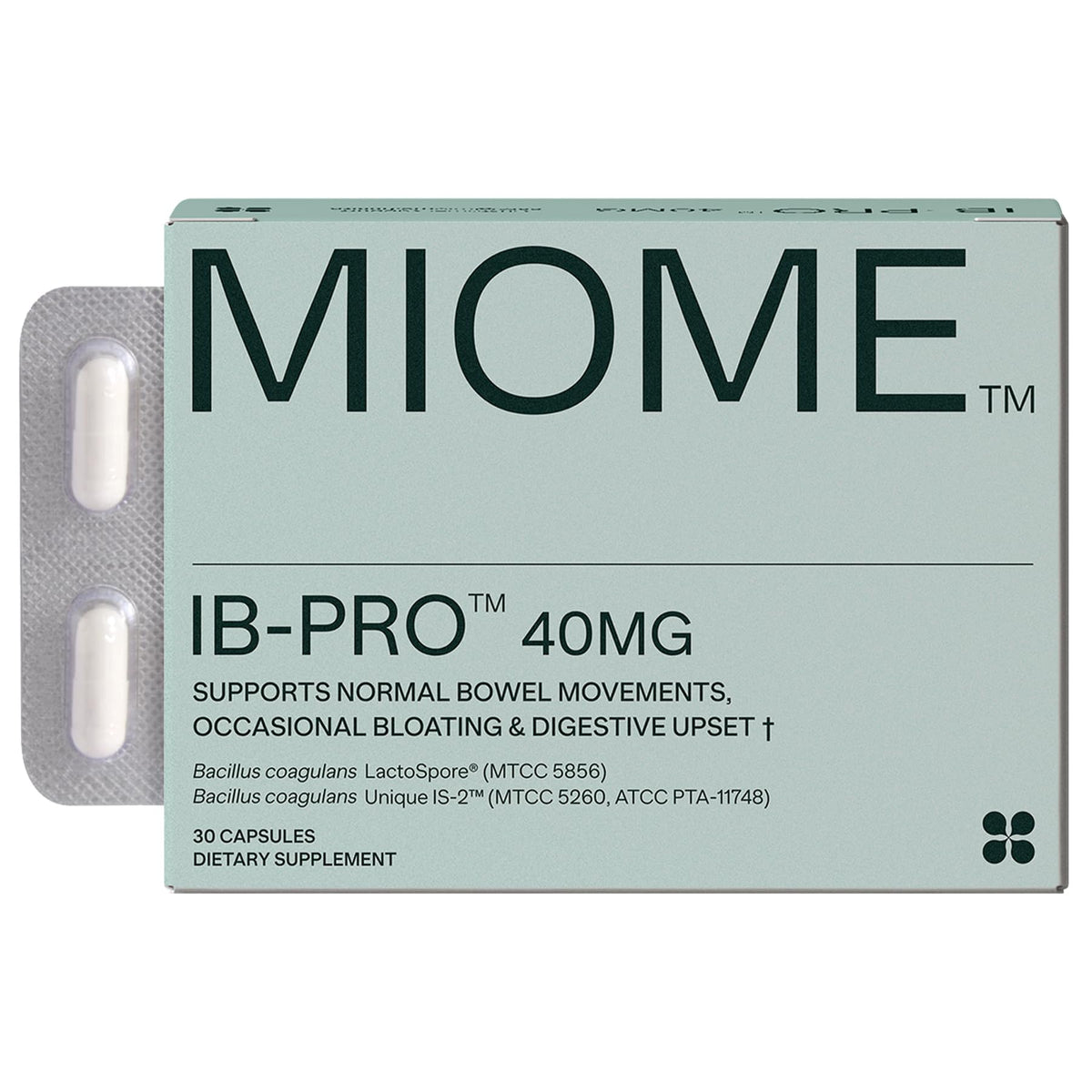 MIOME Probiotic Capsules for Women 30 capsules bottle front view