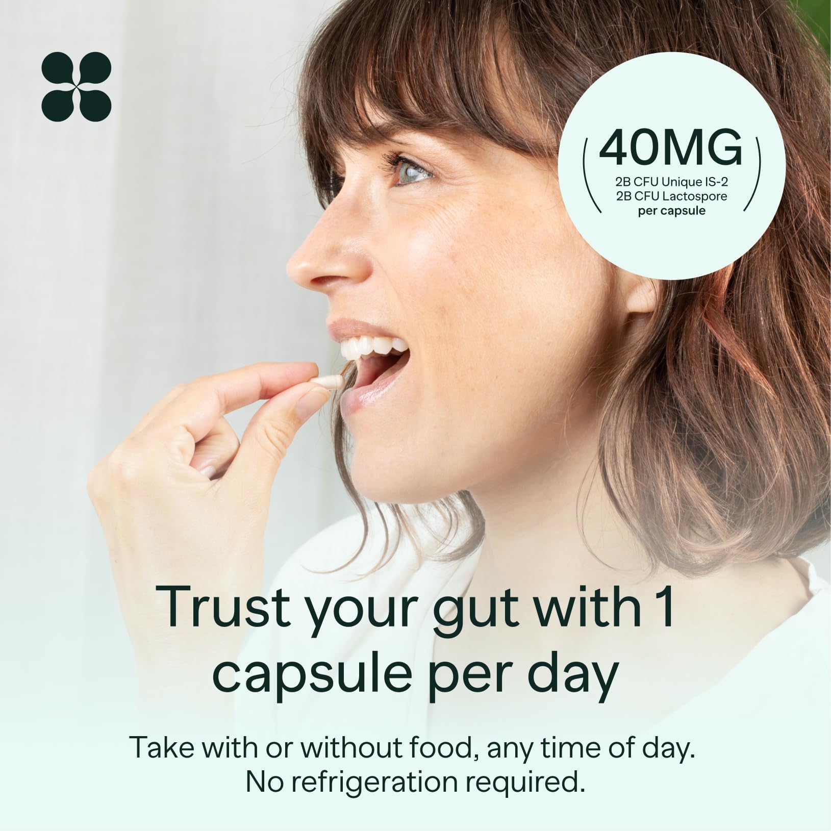 MIOME Probiotic Capsules for Women lifestyle shot on a kitchen counter