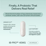 MIOME Probiotic Capsules for Women side view showing capsule size