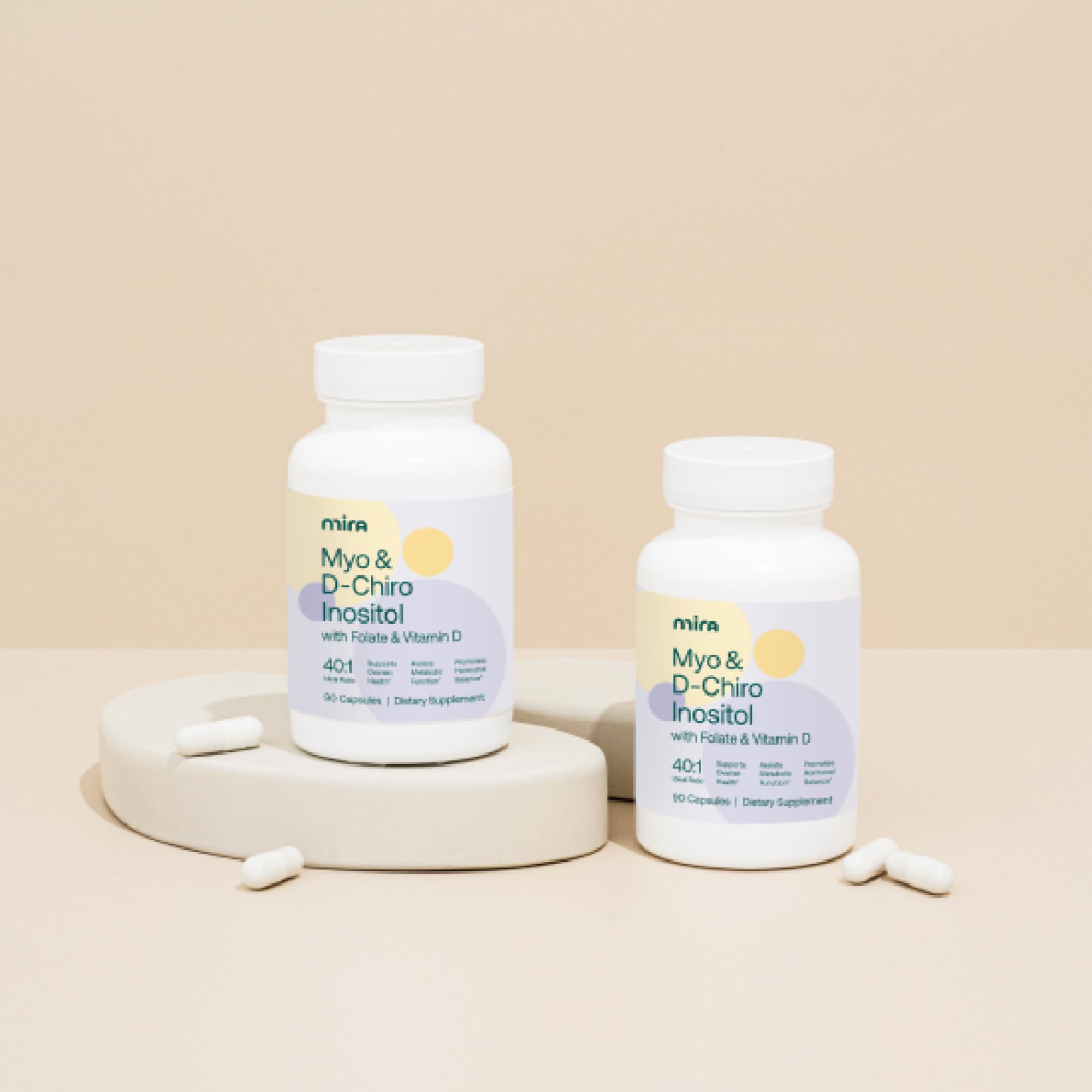 MIRA PCOS Multivitamins bottle side view