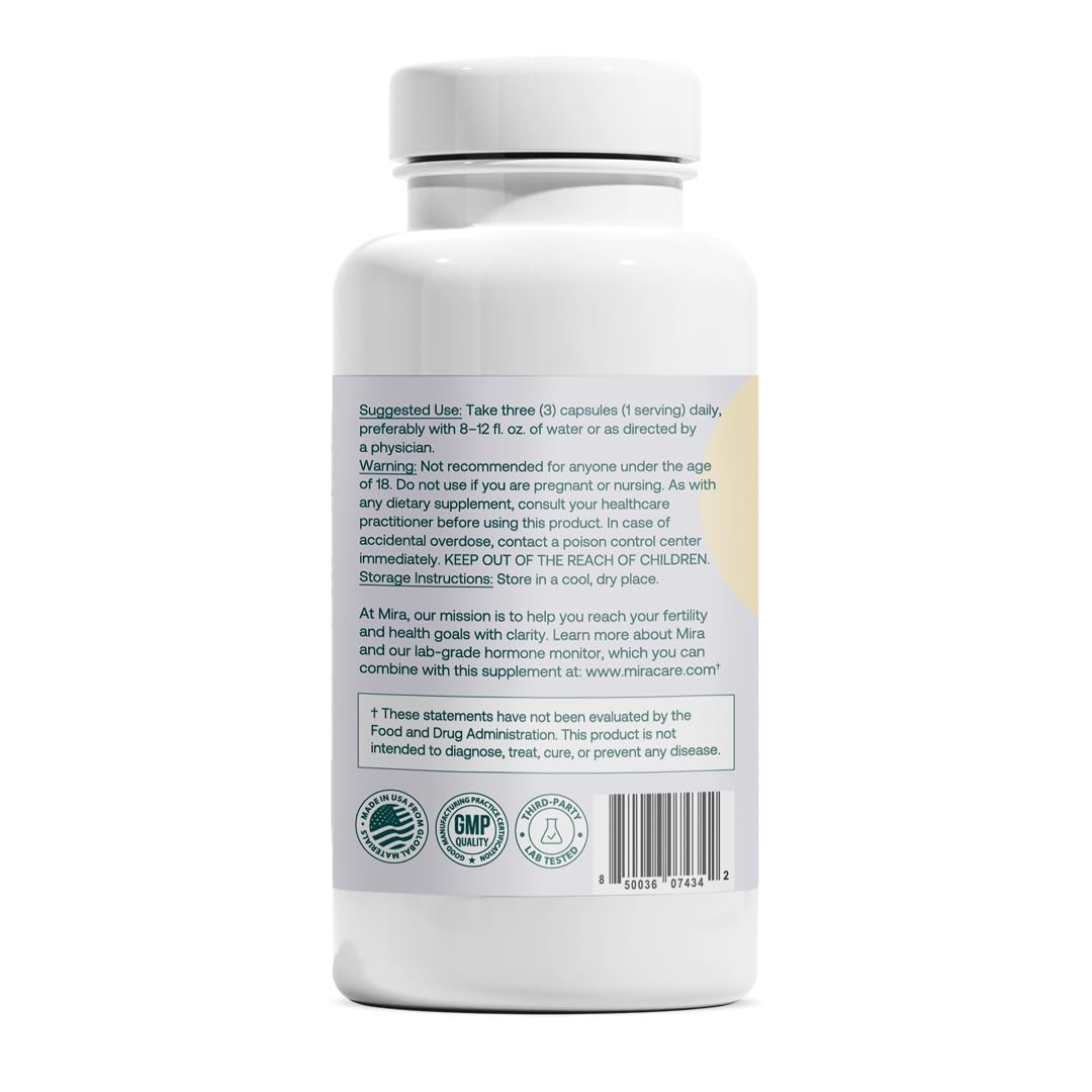 MIRA PCOS Multivitamins with a measuring spoon