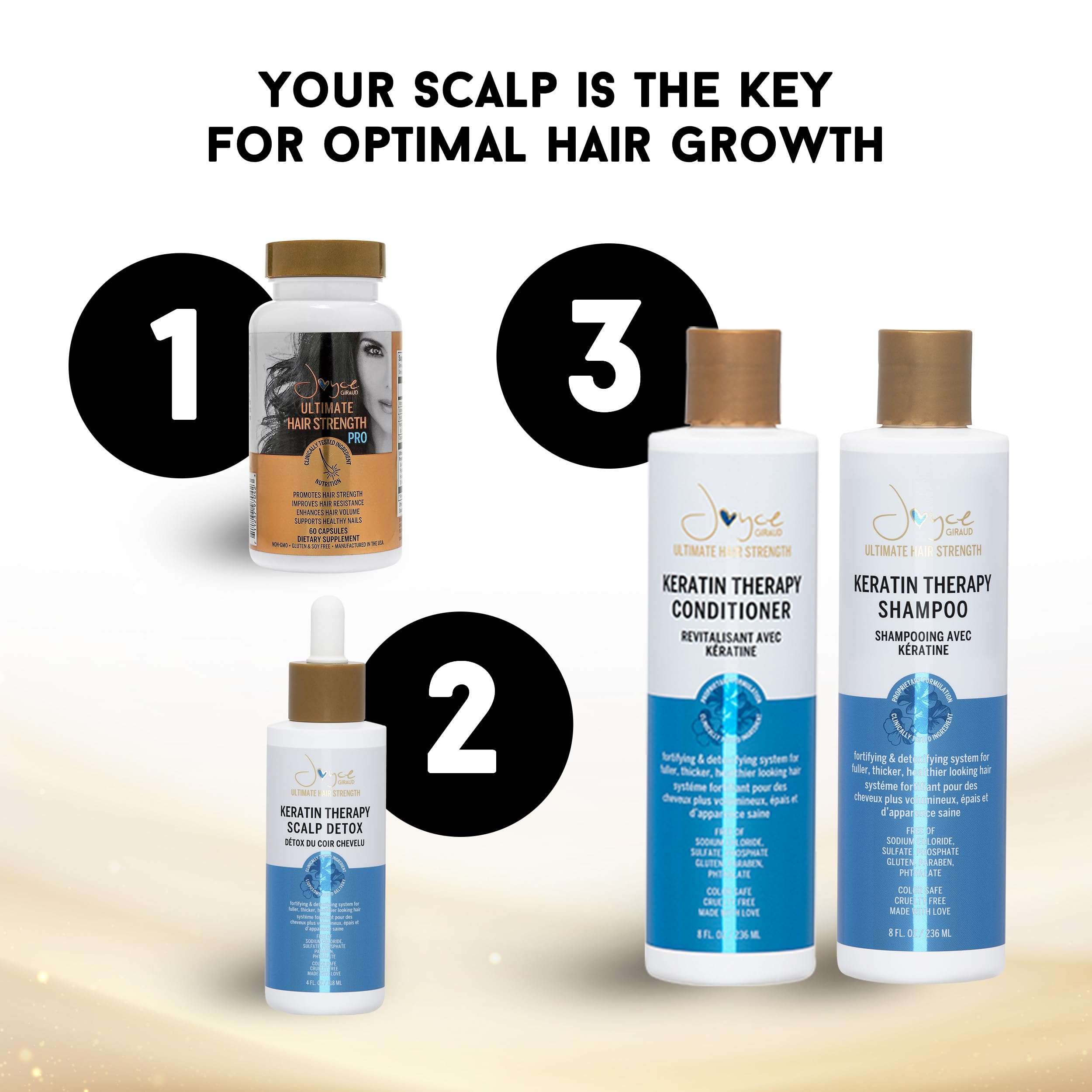 Miracle Elixir Collection Hair Supplement with natural oils