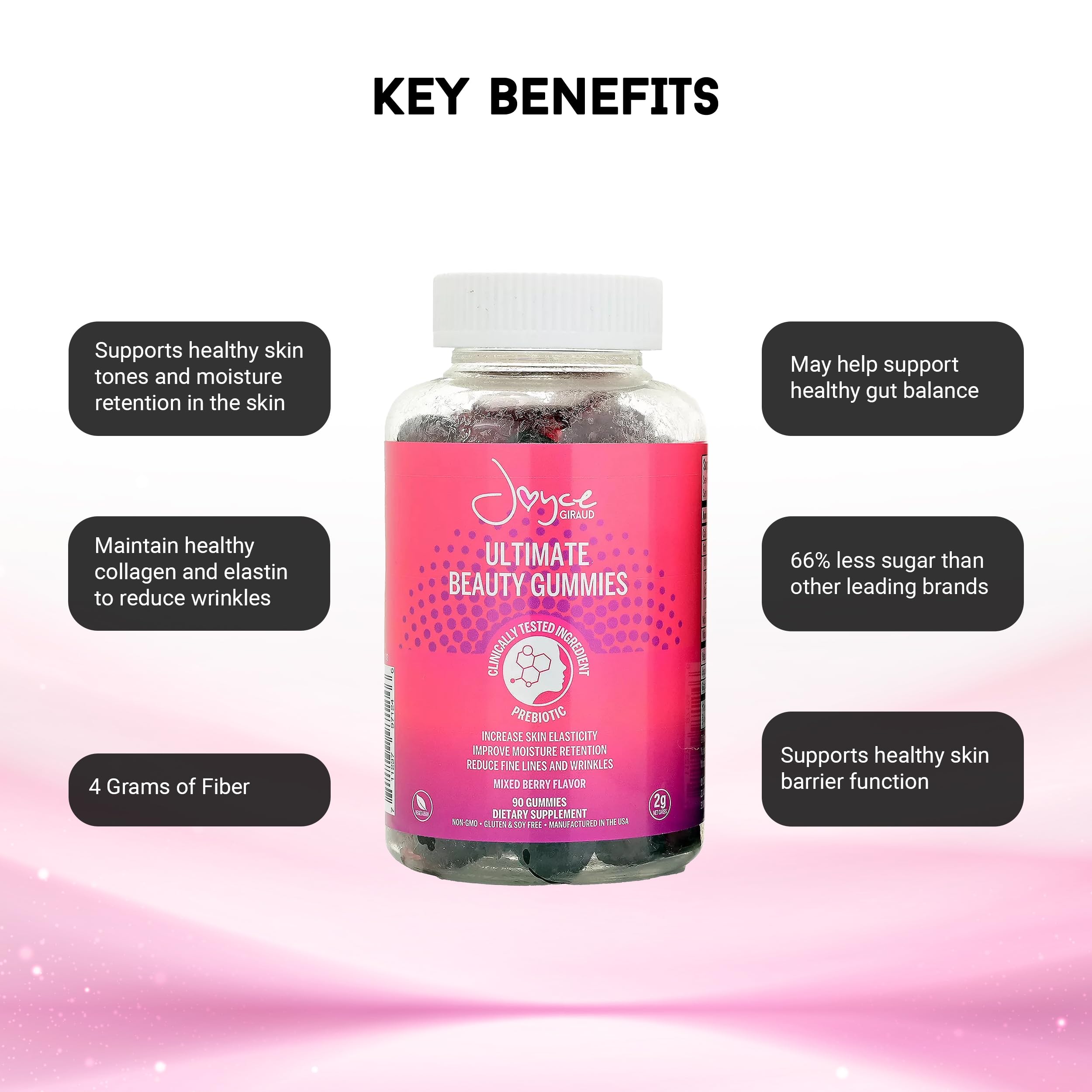 Miracle Elixir Collection Prebiotic Supplement capsule close-up