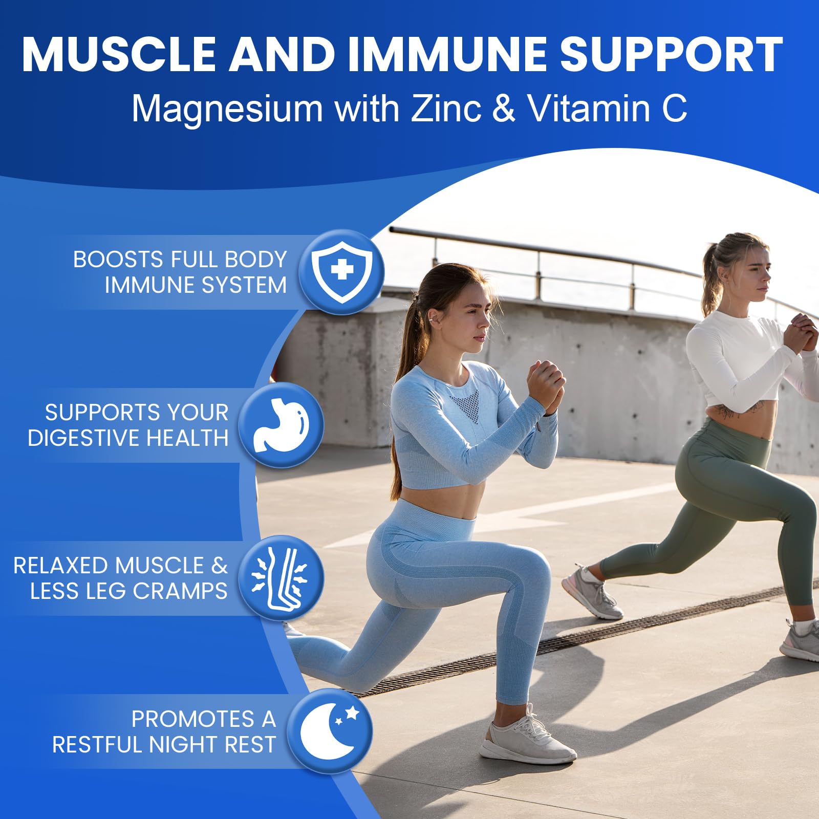 MIRACLE OFFICIAL Magnesium Complex capsules on wooden table