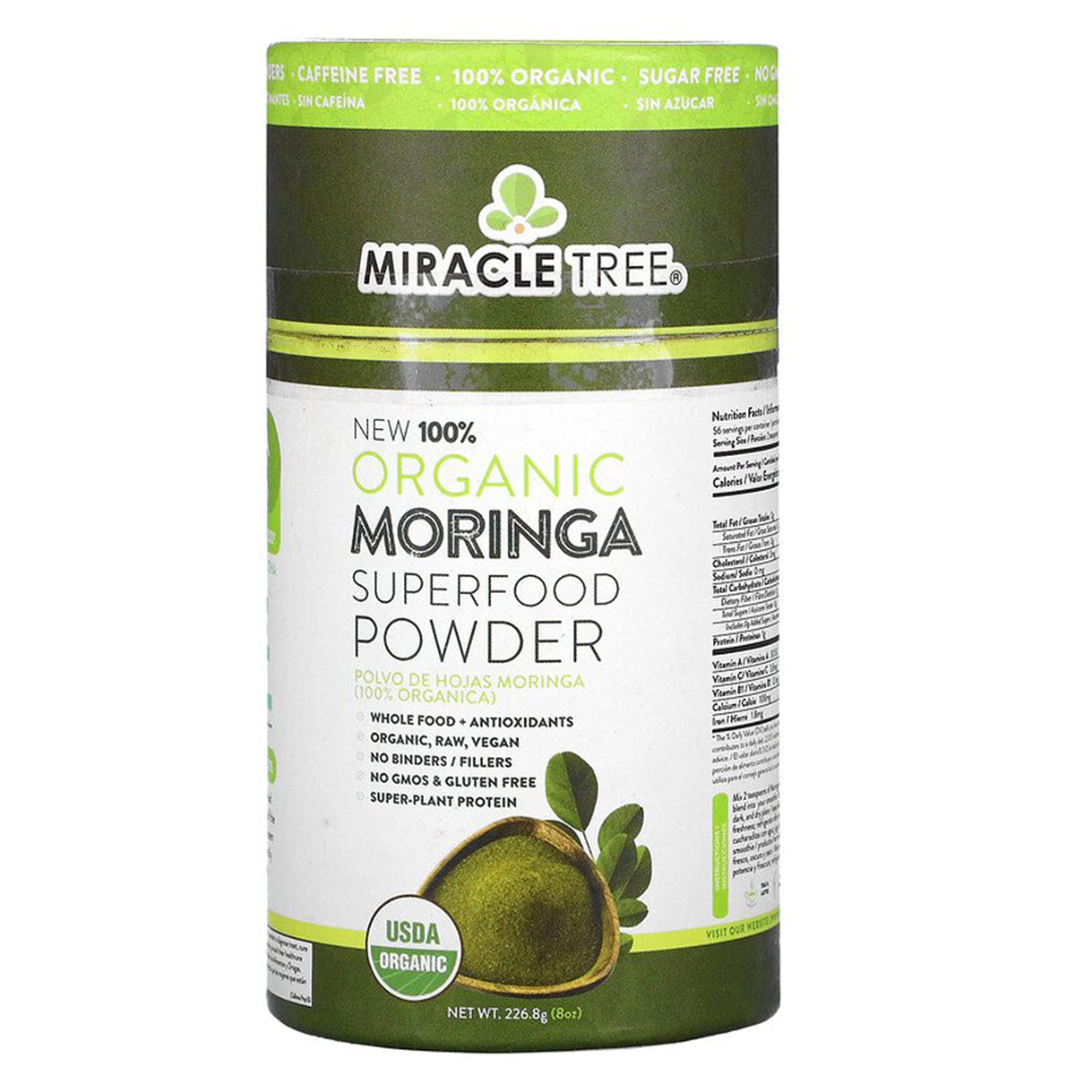 Miracle Tree Moringa Powder 286g front view