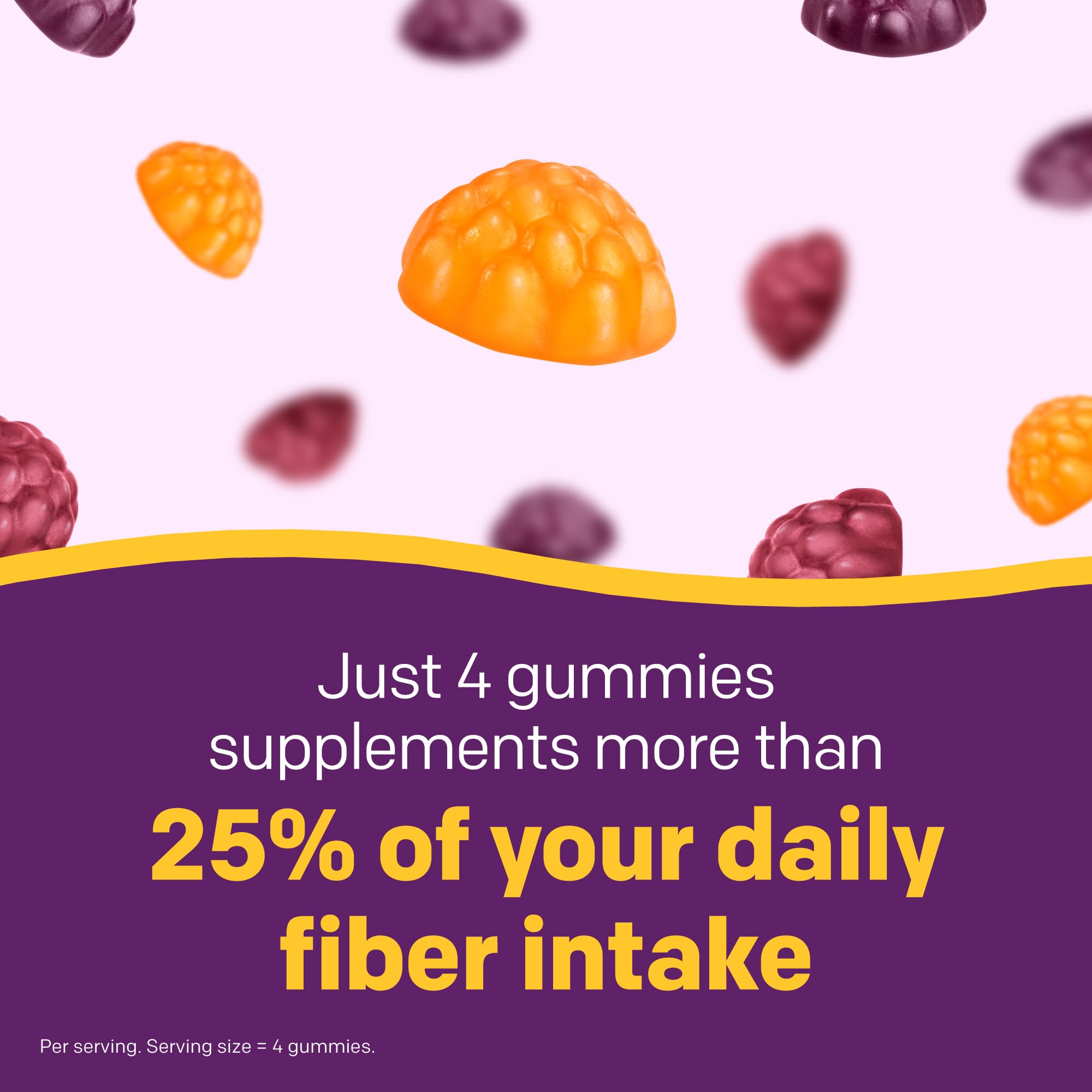 MiraLAX MiraFIBER Gummies in a bowl showing texture