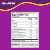 MiraLAX MiraFIBER Gummies with a measuring spoon for serving size