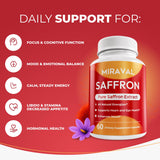 Miraval Saffron Supplement Capsules close-up of capsules