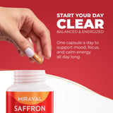 Miraval Saffron Supplement Capsules side view