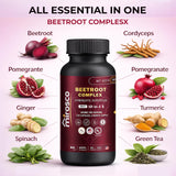 Mirosco Beet Root Capsules showing 120 count bottle