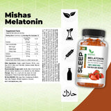 Mishas Melatonin Gummies strawberry flavour close-up