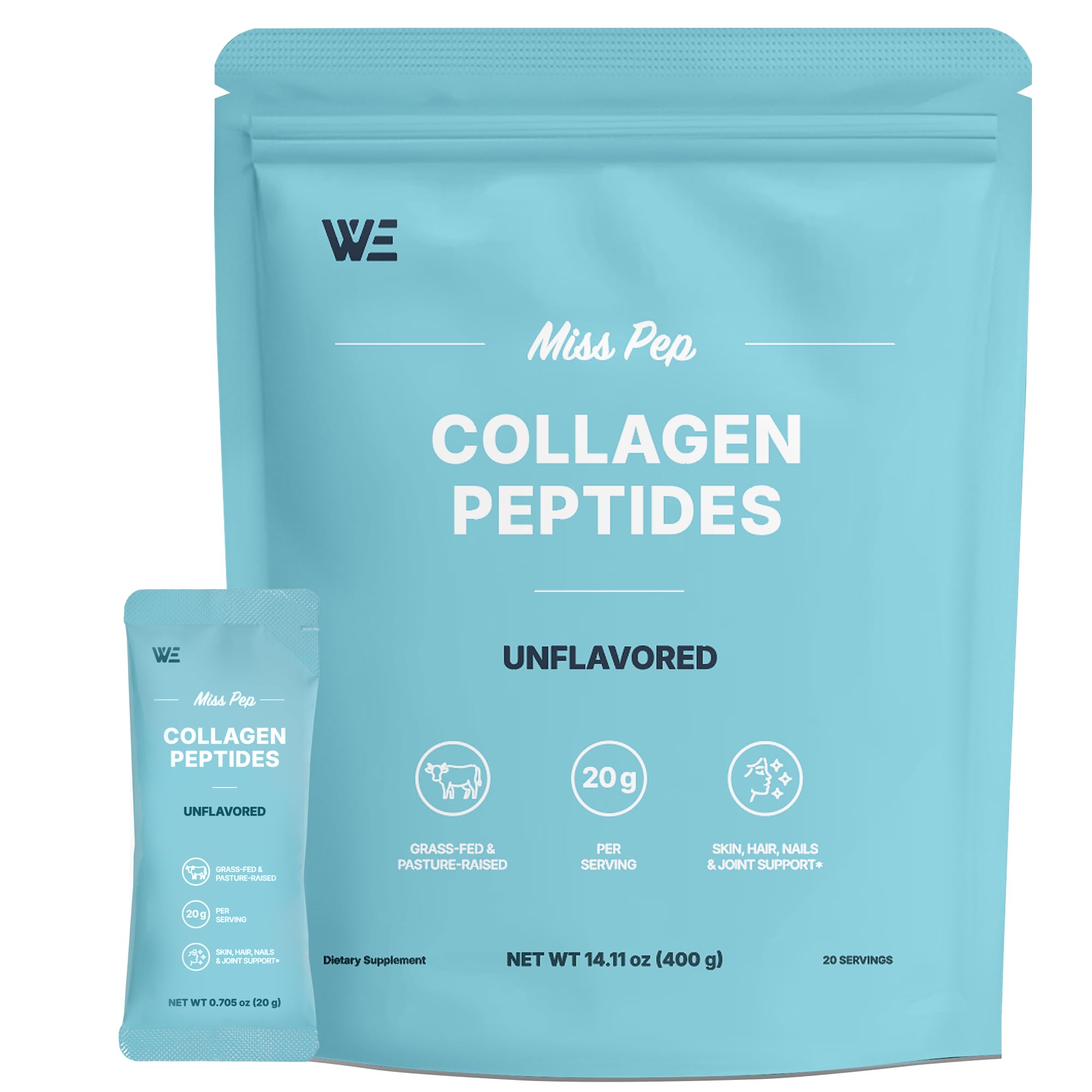 MISS PEP Collagen Peptides Supplement 400g front view