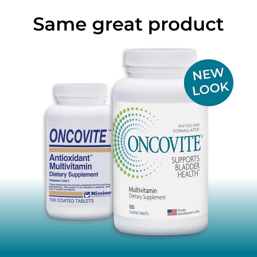Mission Pharmacal Oncovite Blended Vitamin & Mineral Supplement side view