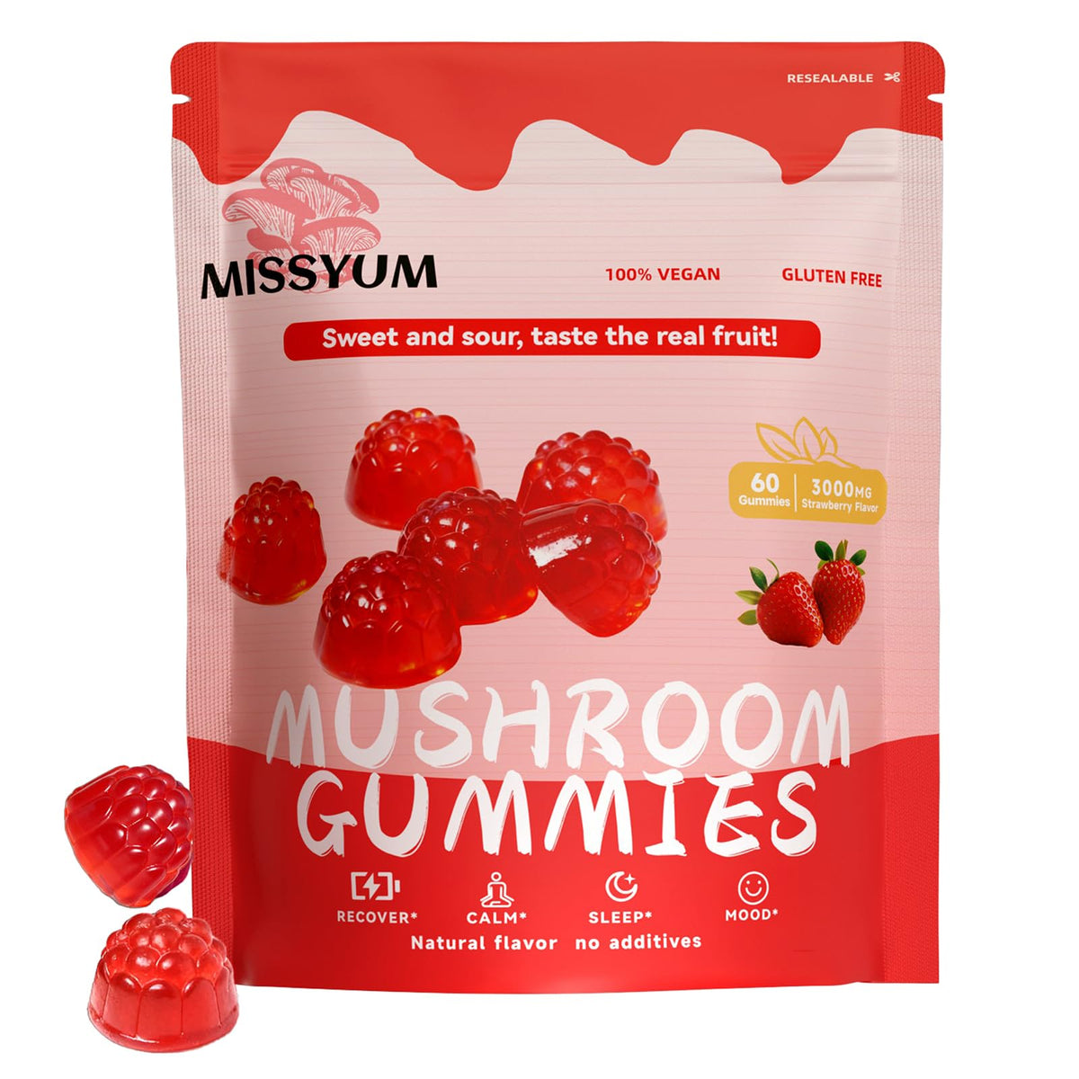 MISSYUM 10-in-1 Mushroom Blend Supplement front view