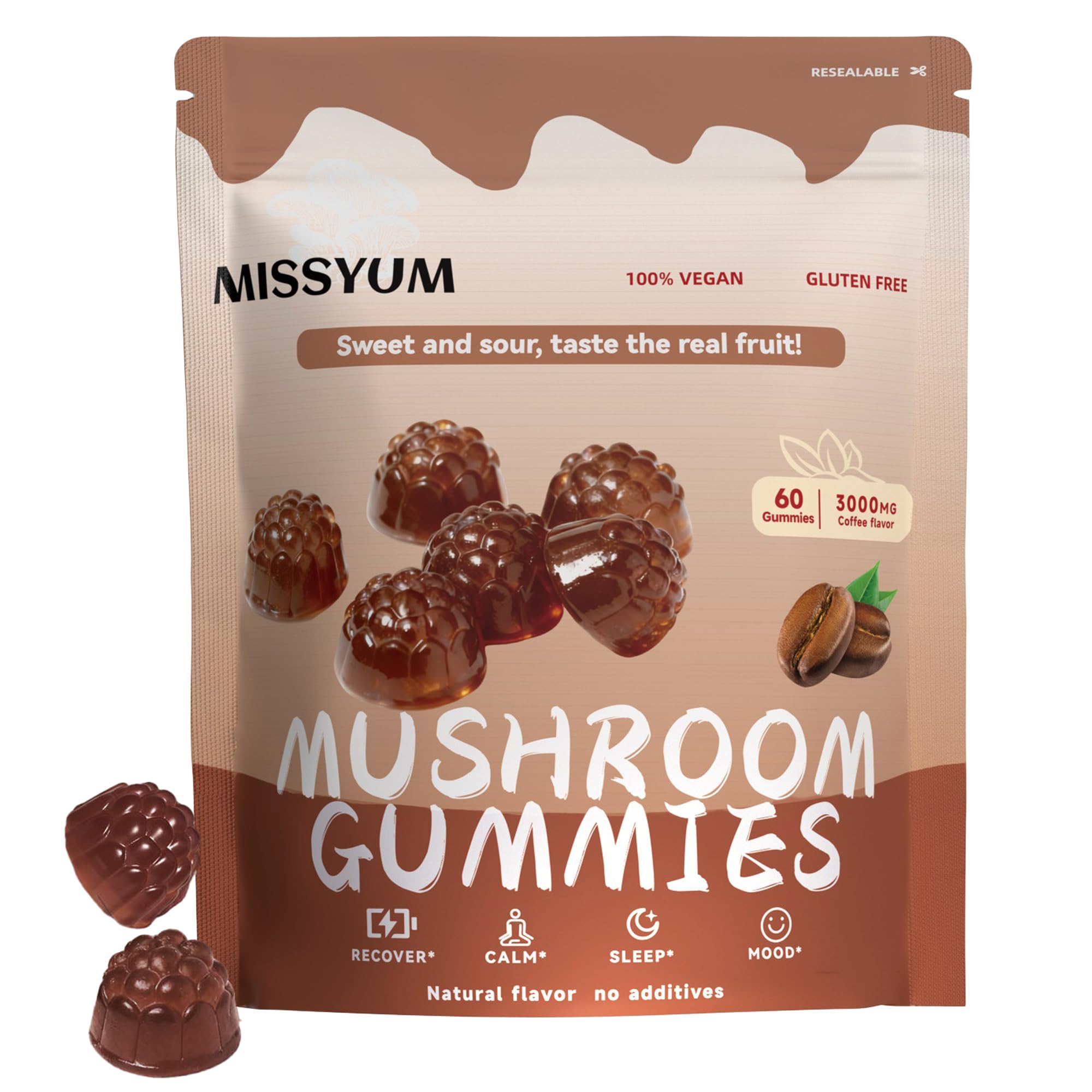 MISSYUM 10-in-2 Mushroom Blend Supplement front view