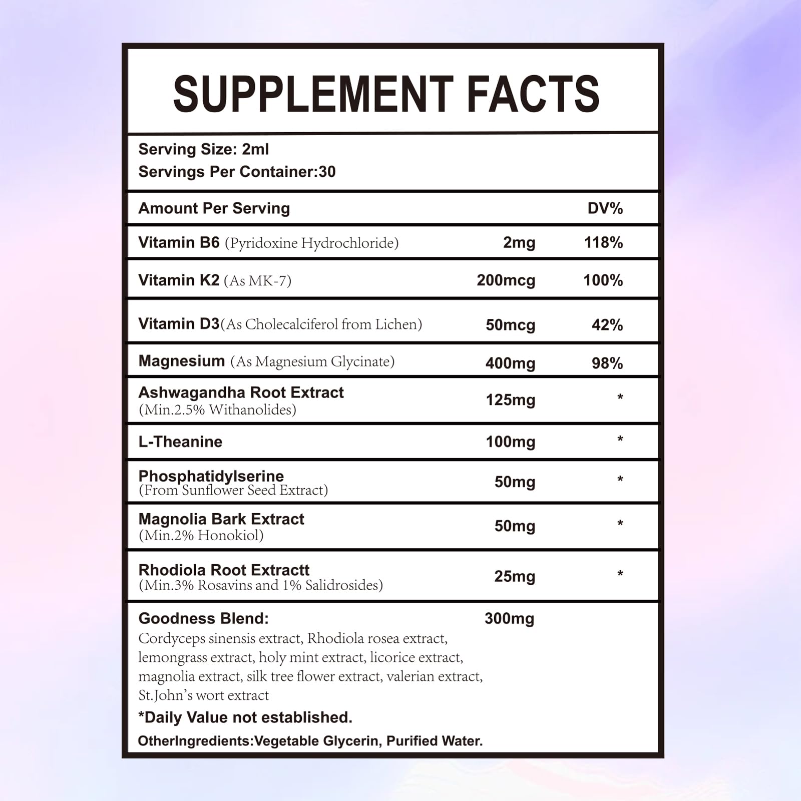 Misyvoing Herbal Supplement Drops with fresh herbs