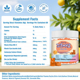 Misyvoing Multivitamin Gummies back view with nutritional information
