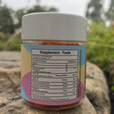 Misyvoing Multivitamin Gummies bottle with two gummies on a table