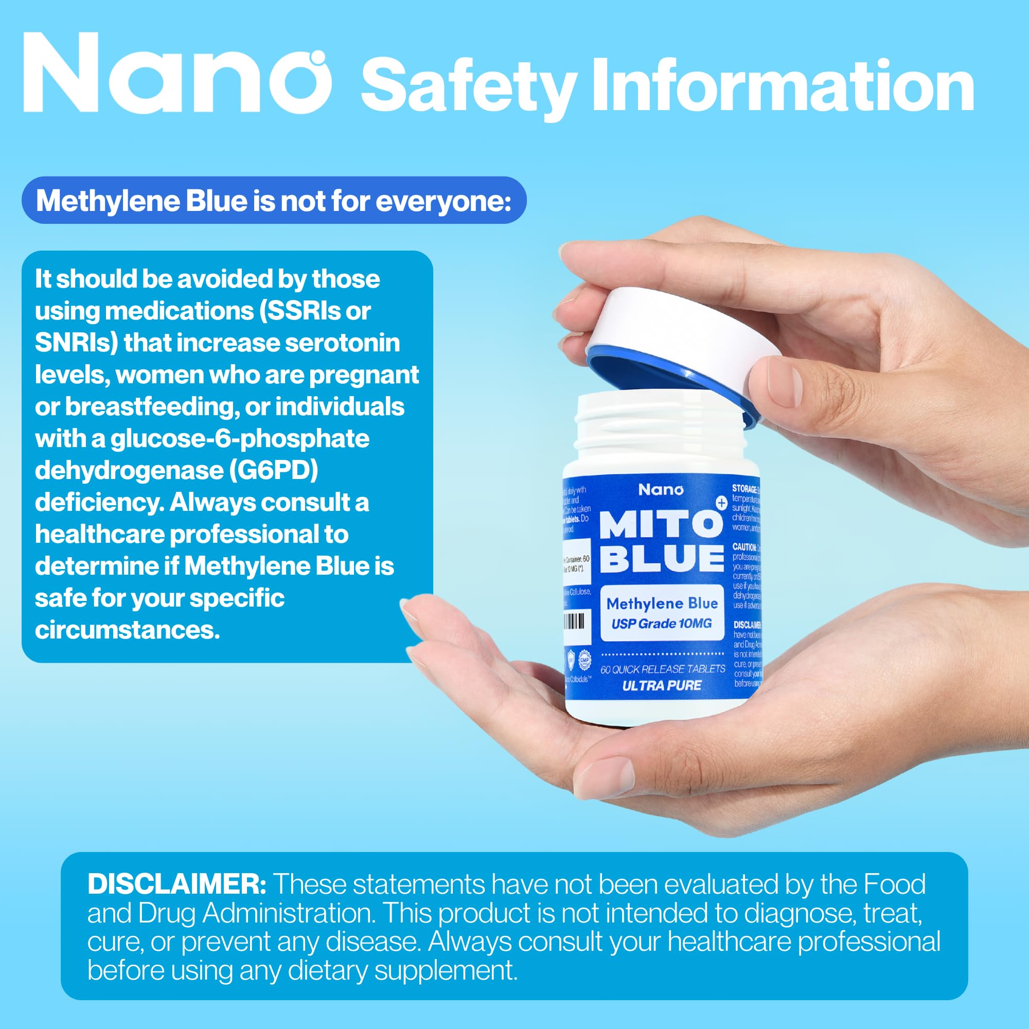 MIT0BLUE Methylene Blue Tablets 10mg lifestyle image