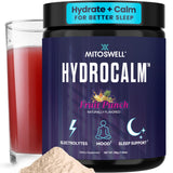 Mitoswell Hydrocalm Nighttime Hydration Powder front view with packaging