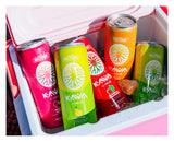 Mitra9 Kava Seltzer Paradise Lychee can with ingredients displayed
