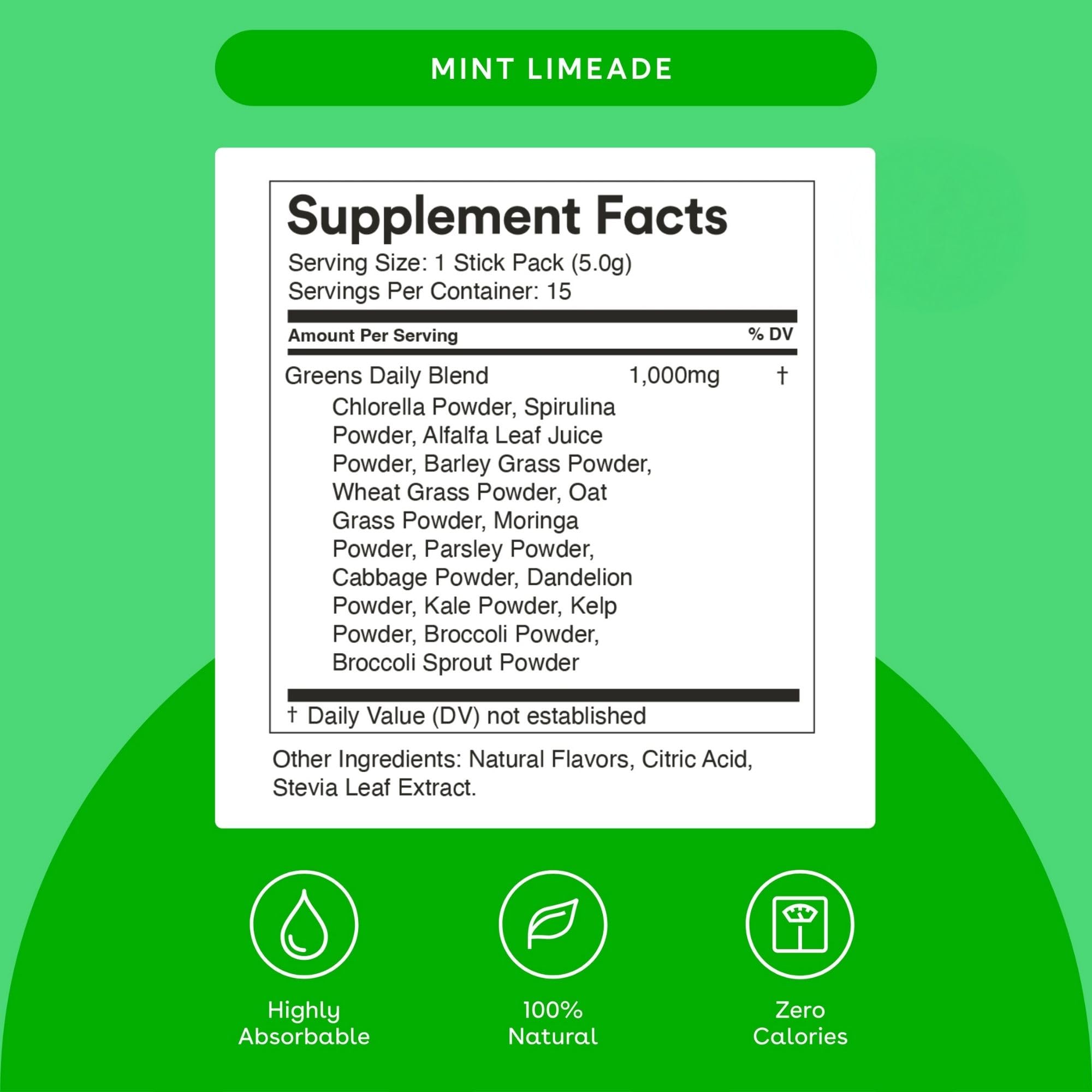 MIXHERS Hergreens Daily Greens Powder scoop with powder