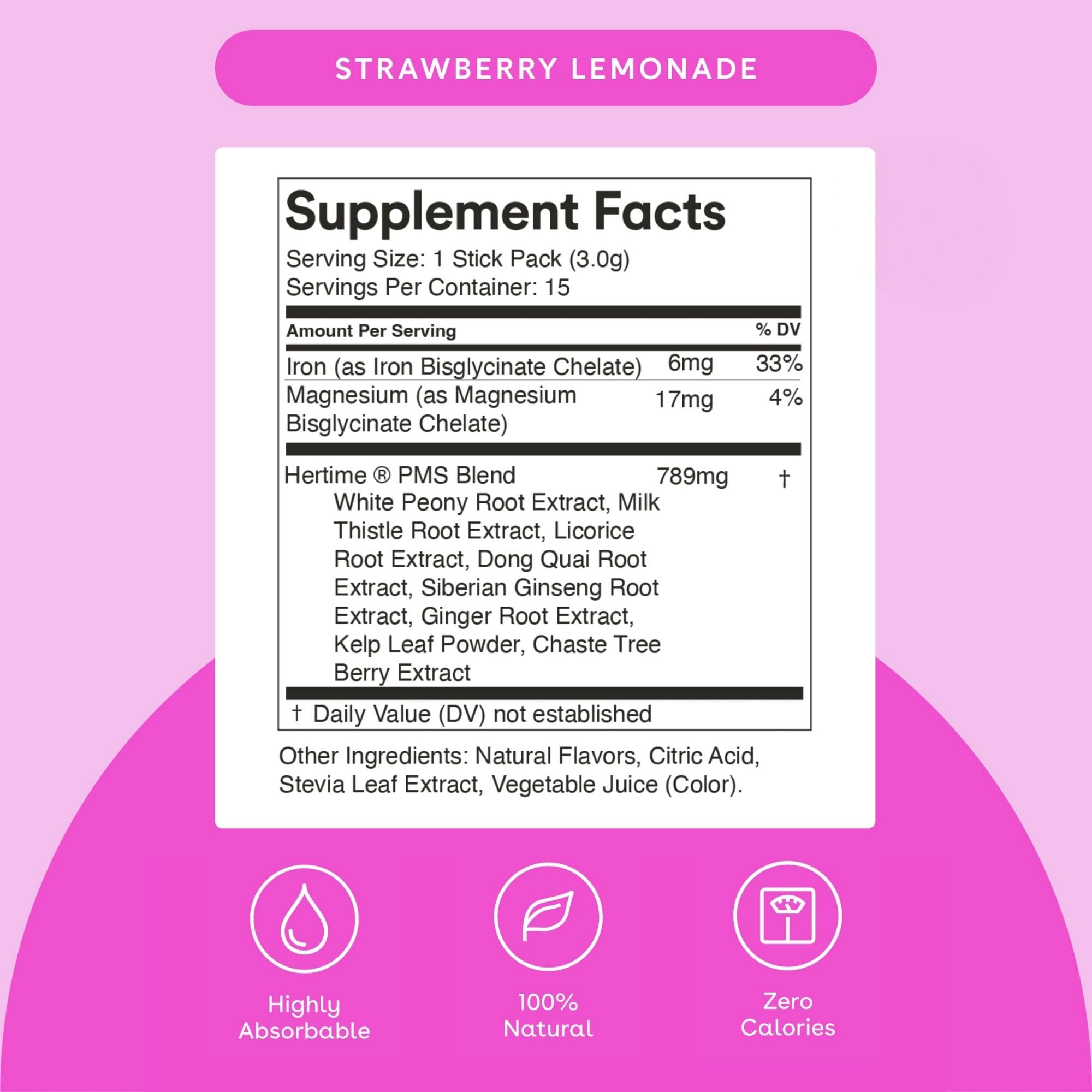 MIXHERS Hertime PMS Relief Supplement packaging
