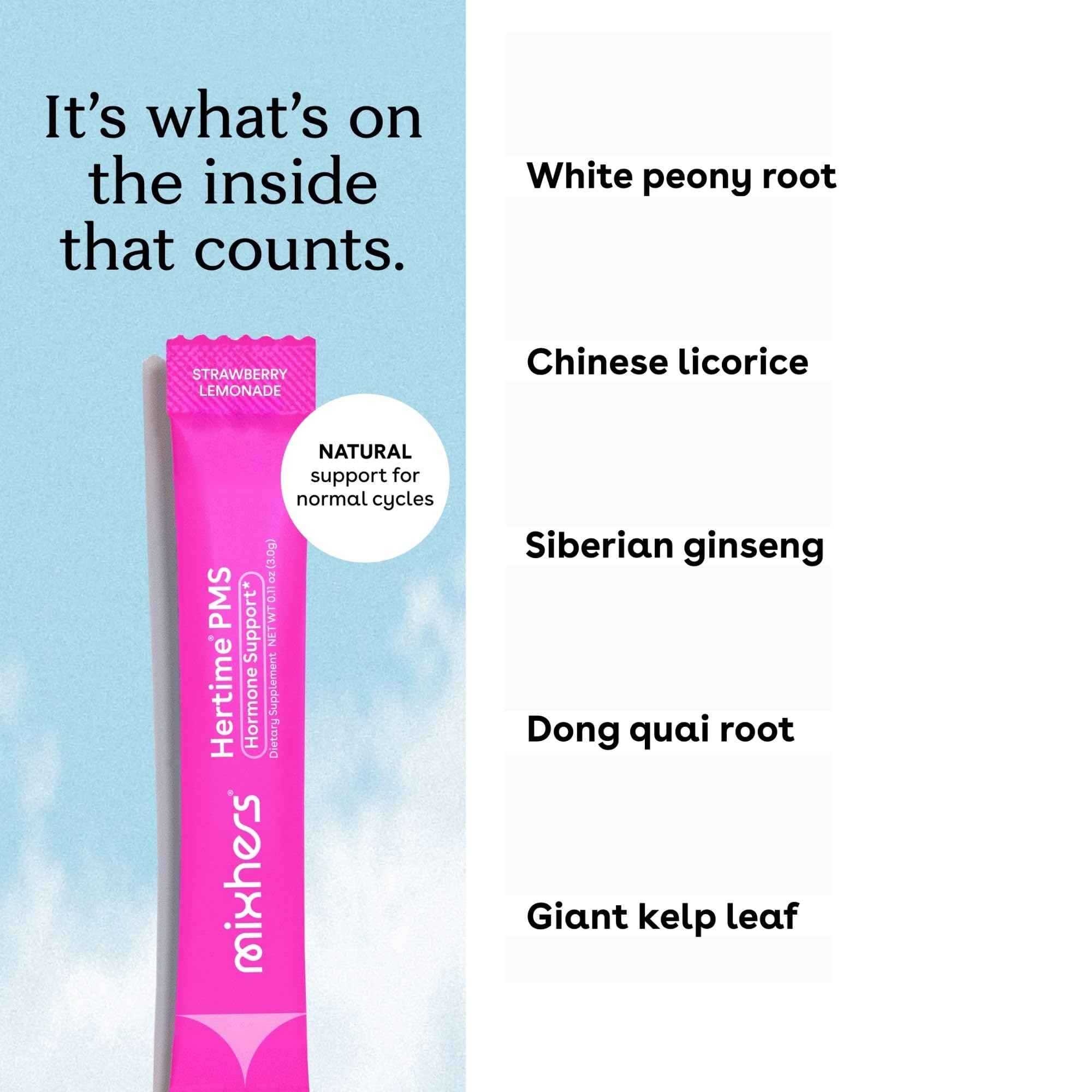 MIXHERS Hertime supplement ingredients list