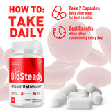 MJO Biosteady Capsules lifestyle scene with healthy foods