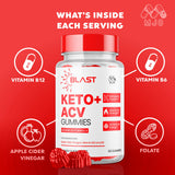 MJO Blast Keto Gummys 1000MG showing serving size