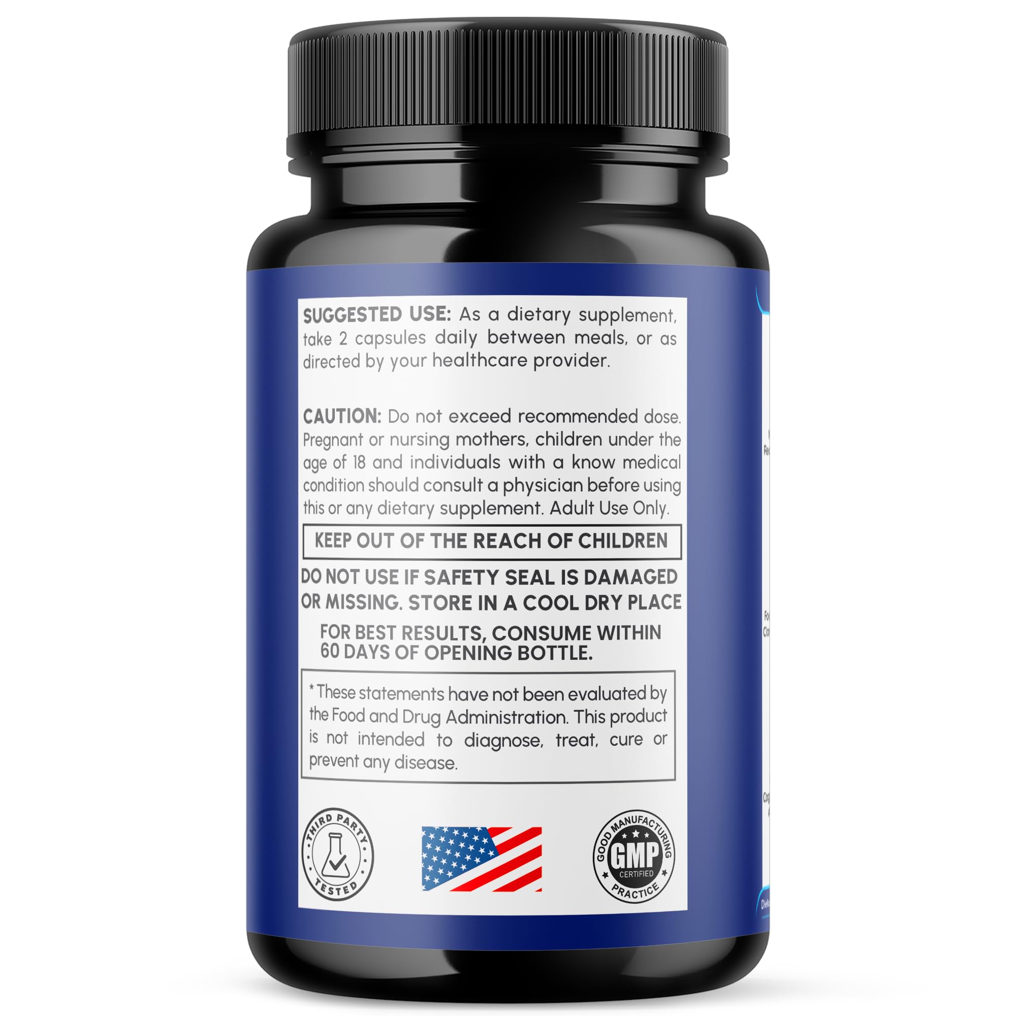 MJO BrainVex Capsules 85g packaging dimensions on a table