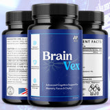 MJO BrainVex Capsules 85g side view showing capsule details