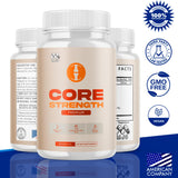 MJO Core Strength Capsules side view showing capsule count