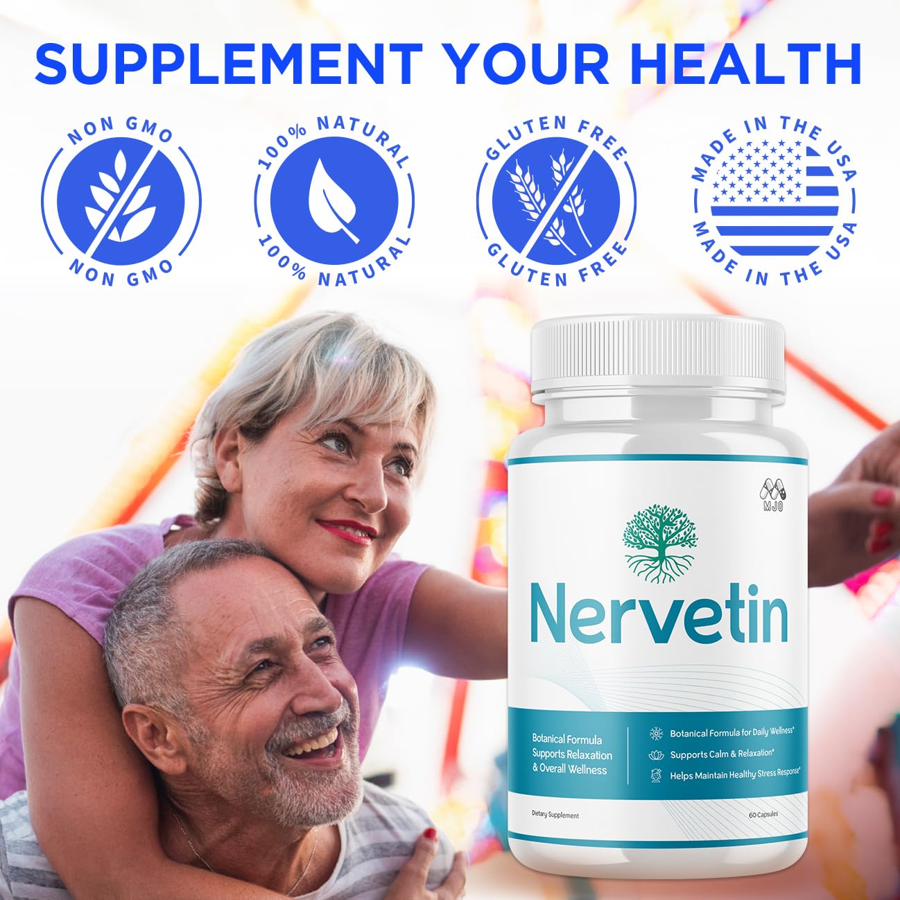 MJO Daily Wellness Supplement 85g packaging