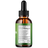 MJO Echozen Drops bottle with natural ingredients background