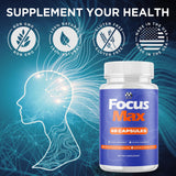 MJO Focus Max Capsules bottle with measuring spoon