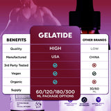 MJO Gelatide Drops back view showing ingredients